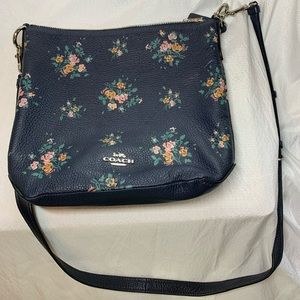 Coach “Abby” Crossbody Duffle Bag with Rose Print